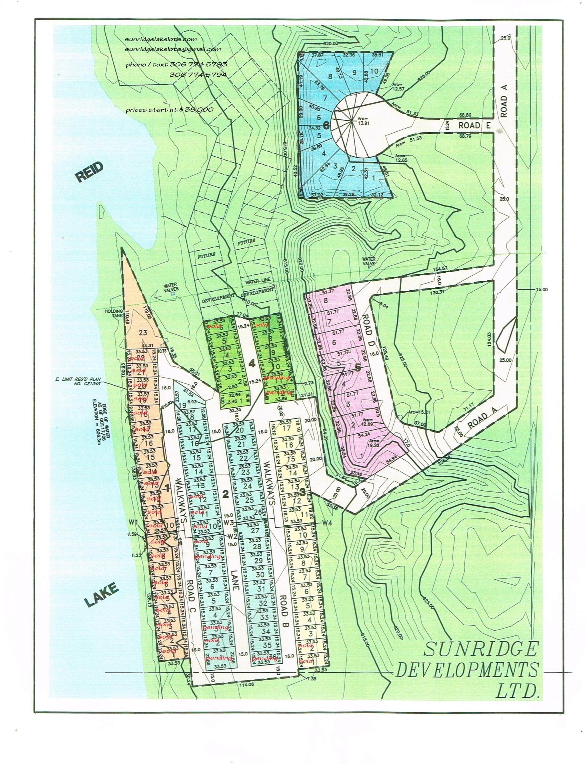 South Saskatchewan Lake Lots for Sale Sunridge Lake Lots